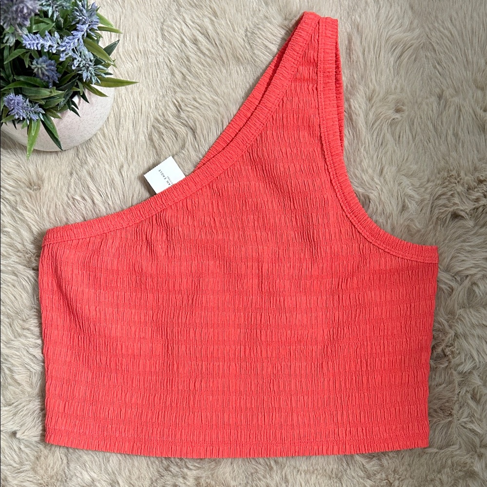 AEO Coral Asymmetrical Women's Top